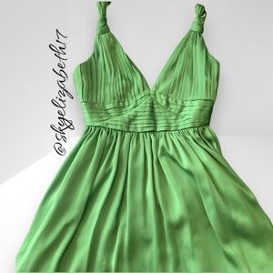 BCBGeneration Emerald Green Sleeveless Fit & Flare Formal Cocktail Dress, 4